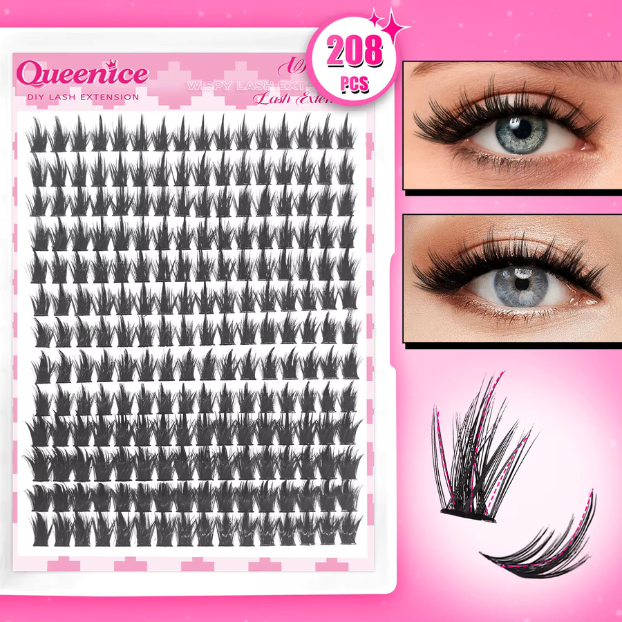 QUEENICE D-Curl Kunstwimpern, Natürliches Volumen, Unisex - Bild 4
