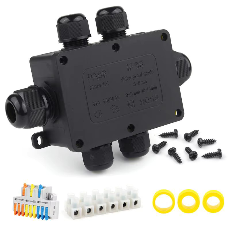 DIY GO IP68 Wasserdichte Anschlussdose für den Außenbereich F1 F2 F3 Kabelanschlussklemme 32 A 250 V - Bild 5