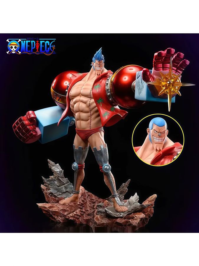 Bandai One Piece Anime Figur Franky als PVC Statue, Multicolor, Höhe: 28,5 cm - Bild 2