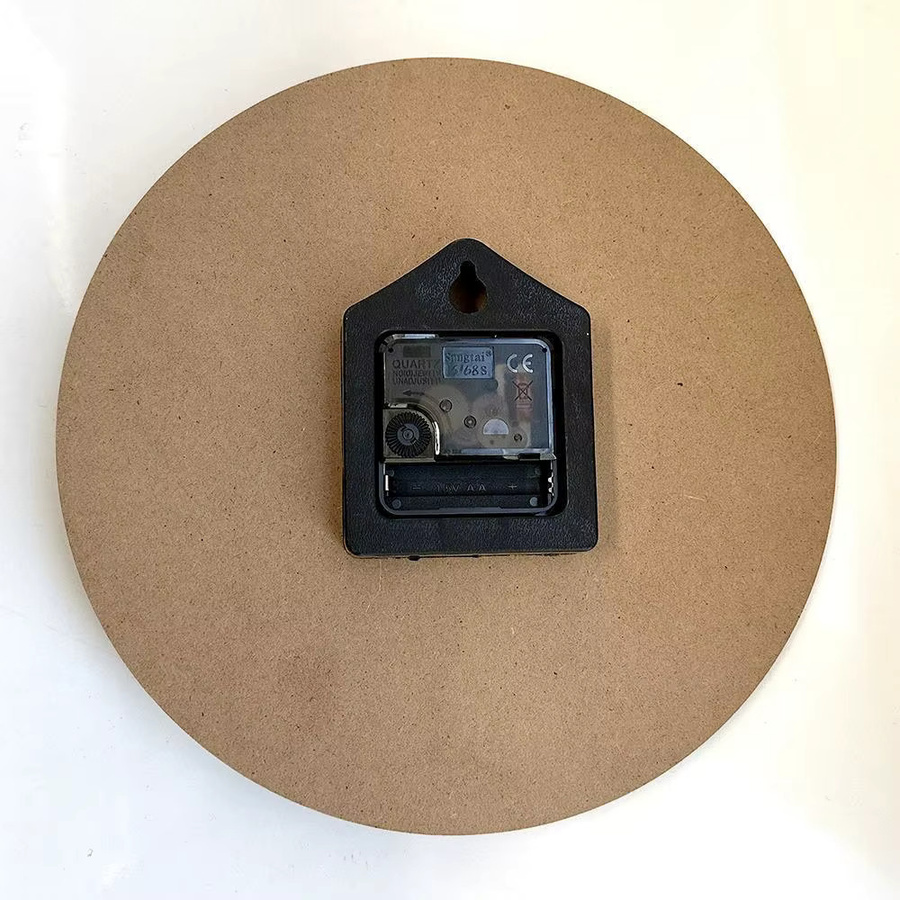 Home Decorators Runde Wanduhr aus Holz mit Katzen-Design, geräuschloses analoges Quarzwerk - Bild 2