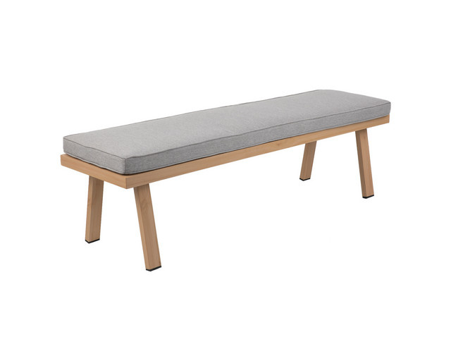 Greemotion Gartenbank Monaco aus Aluminium mit Sitzpolstern in Beige, B/T/H: 140 x 40 x 35 cm - Bild 1