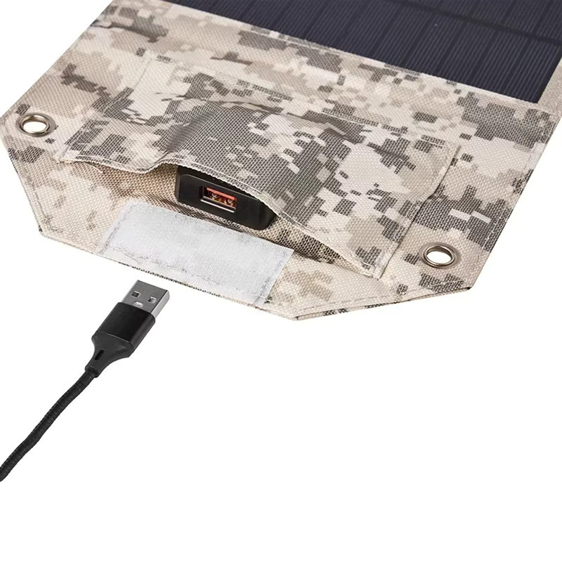 SNQP Faltbares Solarpanel mit USB-A und USB-C für Outdoor Camping und Wandern, 100 W, Schwarz/Mehrfarbig - Bild 4