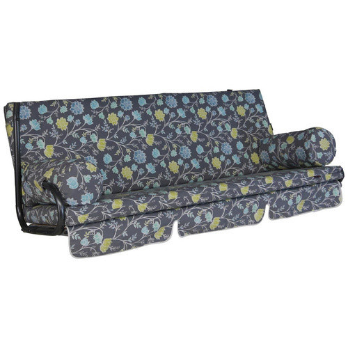 Hollywoodschaukelauflage Trend von ANGERER FREIZEITMÖBEL in Grau mit Blumenmuster, B: 180 cm, L: 54 cm - Bild 3