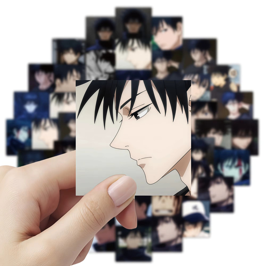 59 Stück Jujutsu Kaisen Megumi Fushiguro Sticker Set von Bandai in Multicolour für Laptop, Handyhülle und Planer - Bild 2