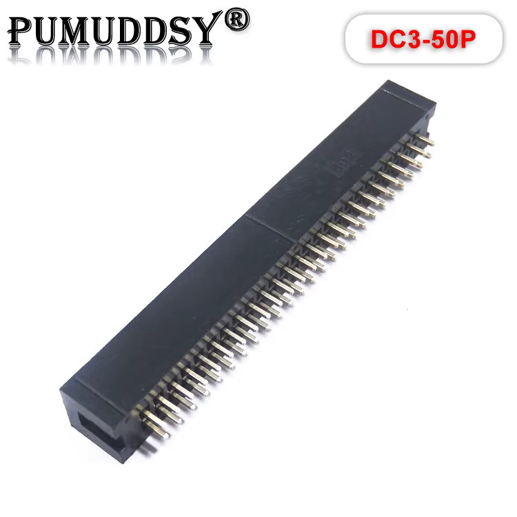 PUMUDDSY IDC-Buchsen-Kasten-Header für PCB, gerader männlicher Anschluss mit 2,54 mm Pitch, Farbe: Schwarz - Bild 2
