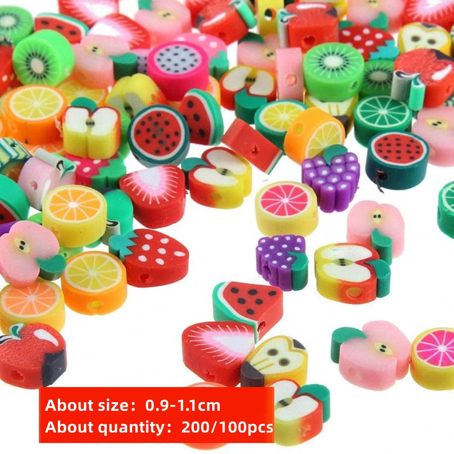 QYWCTZ DIY-Anhänger Polymer Clay, Fruchtform, Perlen, Bunt, Unisex - Bild 3