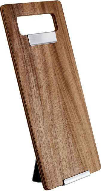 VEGA Speisekarten-Klemmbrett Unico A5 in Nussbaum mit Holz und Stahl, Breite: 17 cm, Höhe: 28,5 cm - Bild 1
