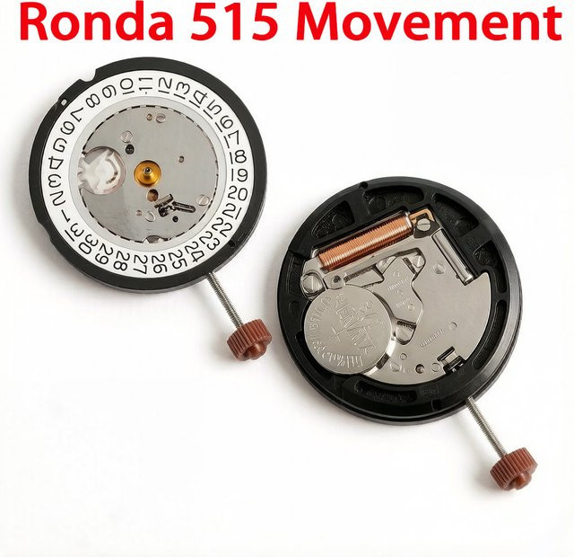 Ronda Uhrenzubehör, elektronisches Quarzwerk, Silber - Bild 1