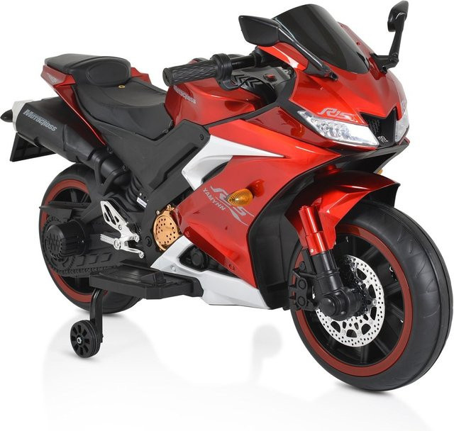 Moni Motocross Elektromotorrad mit MP3-Funktion, Bluetooth, Lichter, rot - Bild 1