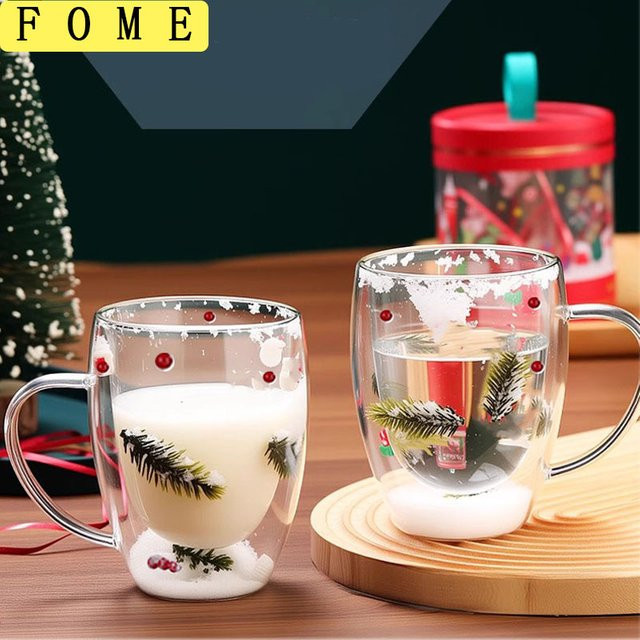 FOME Doppelwandige Espressotassen aus Glas, transparent, 250 ml - Bild 1