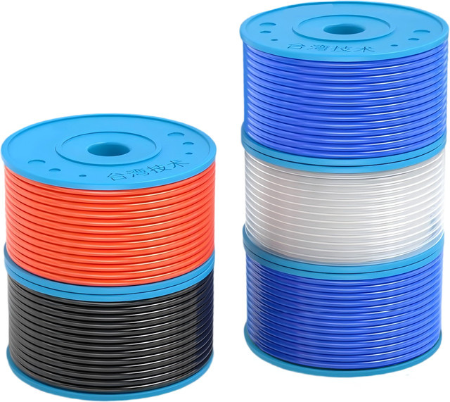 SteelShadow PU-Polyurethan-Luftschlauch für pneumatische Komponenten, 50 m, Farben: Blau und Mehrfarbig, Durchmesser: 4–14 mm - Bild 1