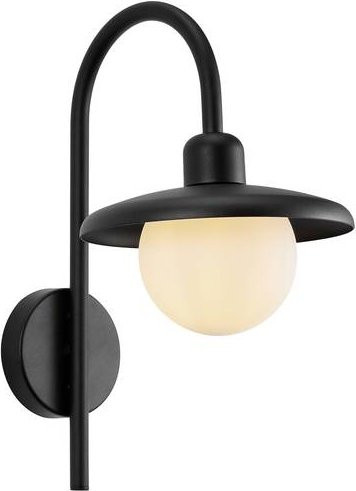 Nordlux Berlo Wandleuchte Schwarz mit E27 Fassung für Garten und Außenbereich - Bild 1