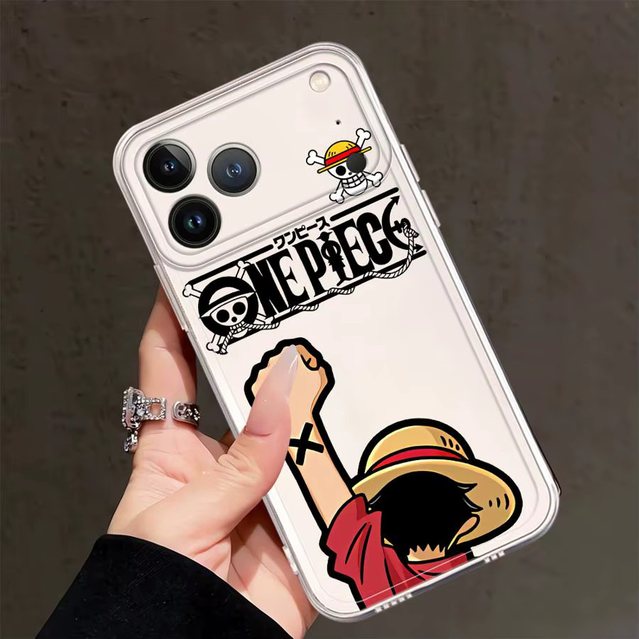 Transparente weiche Handyhülle mit One Piece Luffy und Zoro Motiv für Apple iPhone Modelle - Bild 2