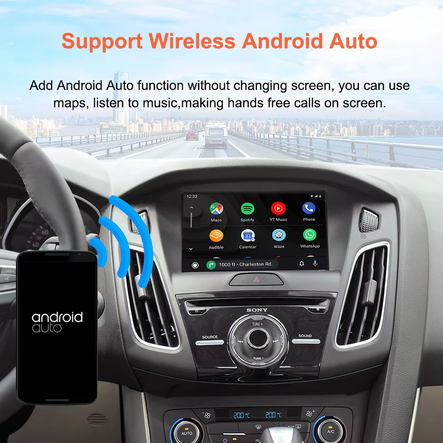 Bonroad Wireless Carplay und Android Auto Modul für Ford Sync2 Systeme für Explorer, Focus, Edge, F-150, Taurus und Escape (2013-2016) mit Wi-Fi und Bluetooth - Bild 6