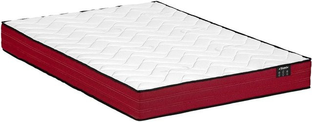 YSMÉE Standardmatratze mit Taschenfederkern und Komfortschaum, Weiß, B: 160 cm, L: 200 cm, H: 20 cm - Bild 1