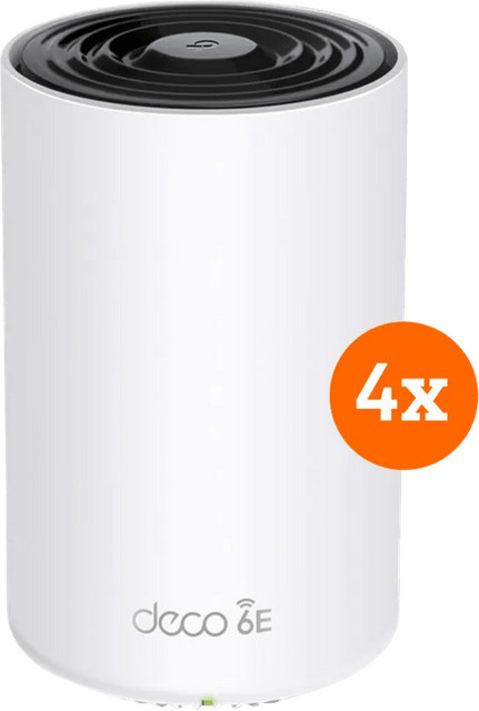 TP-Link Deco XE75 Pro Tri-Band Wi-Fi 6E Mesh-System 4er-Pack in Weiß - Bild 1