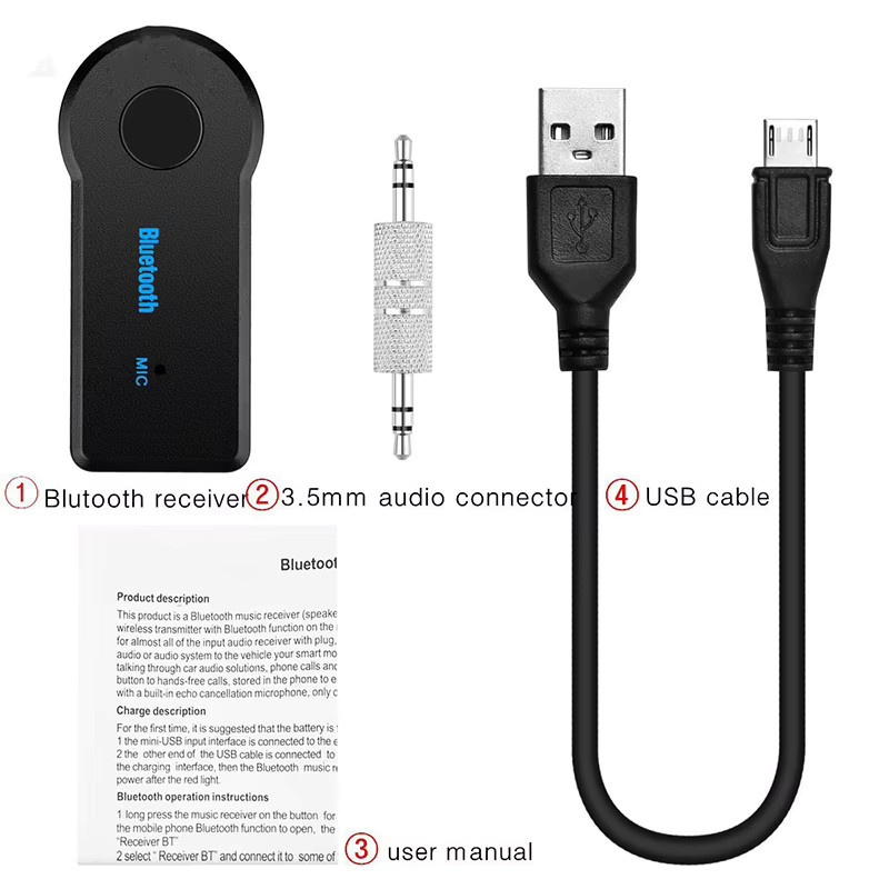 VORILYNEX 2-in-1 Bluetooth 5.0 Adapter als Sender und Empfänger mit 3,5-mm-Klinkenstecker in Schwarz - Bild 3