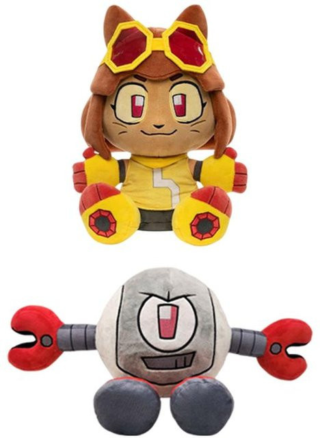 Yiran toy Anime Gameoverse Plüschtier, Rosa Dinosaurier, Grauer Roboter, ab 14 Jahren - Bild 1