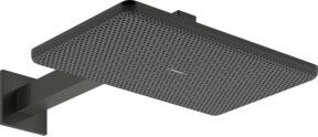 Hansgrohe Raindance Alive Q 2jet Kopfbrause in Chrom, rechteckig, wandmontiert, mit Regenstrahl und wassersparender Funktion, B/T/H: 34,3 x 21,4 x 21,4 cm - Bild 1