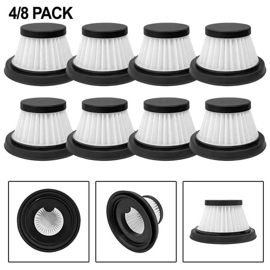 LEENKEA Filterersatz Set für Duck For Vac Compact kabellosen Staubsauger, weiß, 4 oder 8 Stück, waschbar und wiederverwendbar - Bild 2