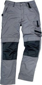 Excess Arbeitshose Champ in Grau/Schwarz mit Kniepolstertaschen, Größe 60, aus Poly-Cotton-Material - Bild 1