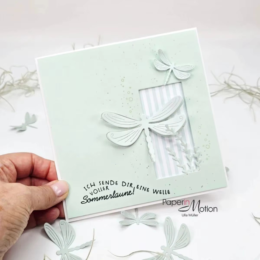 Blumen-Schmetterling Stanzformen und Prägeschablone in Weiß für Scrapbook, Tagebuch und DIY-Grußkarten - Bild 1