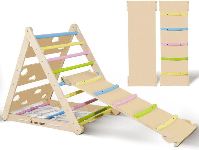 CCLIFE Kletterdreieck mit Rutsche Klettergerüst, Bunt, ab 2 Jahre - Bild 1