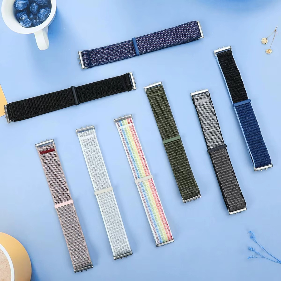 CAOWTAN Uhrenarmband Nylon, Weiß, Huawei Band 11/11NFC - Bild 4