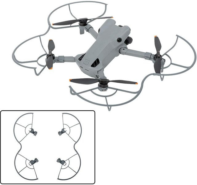 DJI Mini 5 Pro Propellerschutz in Grau mit Schnellverschluss als Antikollisionsschutz - Bild 1