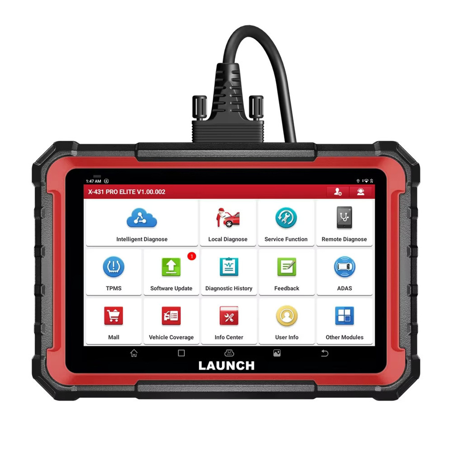 LAUNCH X431 PRO ELITE 2026 Kfz-Diagnosegerät in Schwarz mit OBD2 Scanner, CAN FD/DOIP Unterstützung, ECU-Codierung und bidirektionaler Steuerung sowie 31 Reset-Funktionen - Bild 3