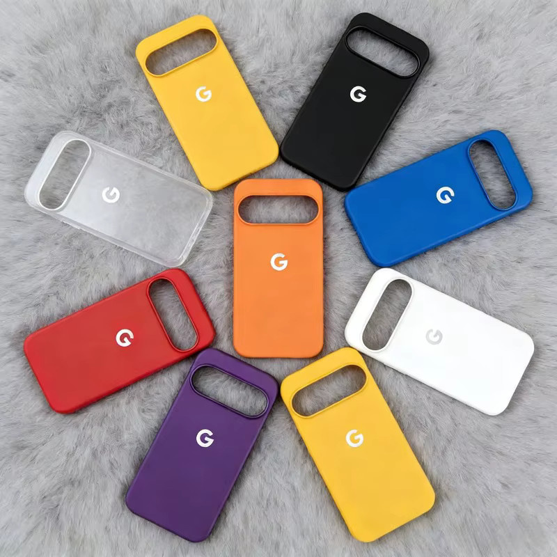 Matte Handyhülle mit Hautgefühl für Google Pixel 11 10 9 Pro XL 8 7 6 A 10A in Schwarz mit Anti-Sturz-Schutz - Bild 1