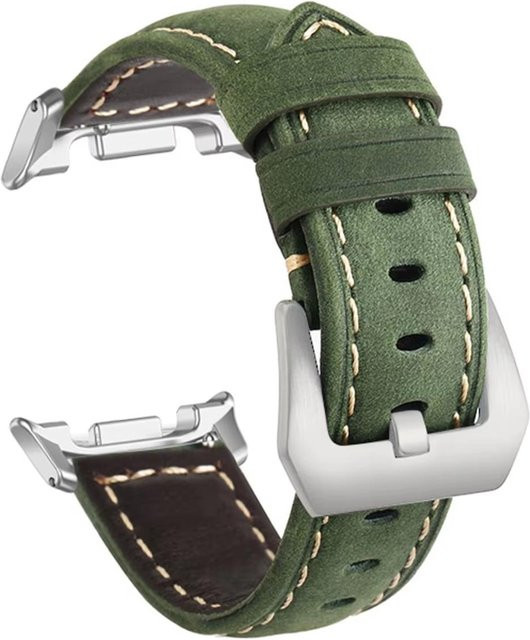 Lederarmband für Samsung Galaxy Watch 8, grün, Unisex - Bild 1