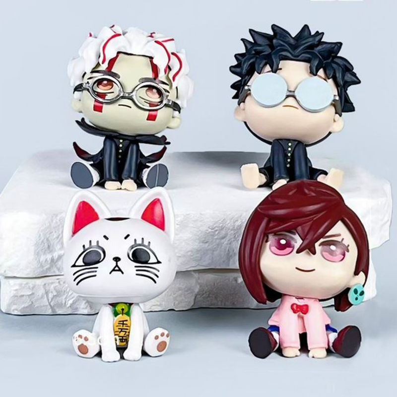 4-teiliges DanDadan Anime Actionfiguren-Set von Bandai, mehrfarbige PVC-Figuren von Momo Ayase und Okarun zur Dekoration - Bild 1