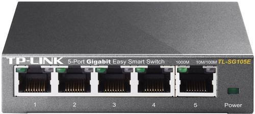 TP-Link TL-SG105E Netzwerk-Switch mit 5 Ports und 1 GBit/s Ethernet/LAN in Schwarz - Bild 1