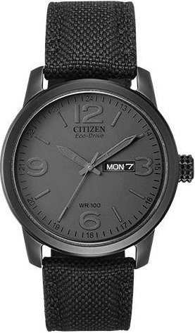 Citizen Armbanduhr, Quarz, Edelstahl, Textil, Schwarz, Herren - Bild 1