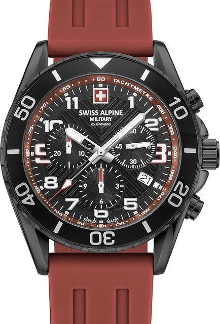 Swiss Alpine Military Raptor Chronograph, Quarz, Edelstahl, 42 mm, Herren - Bild 1