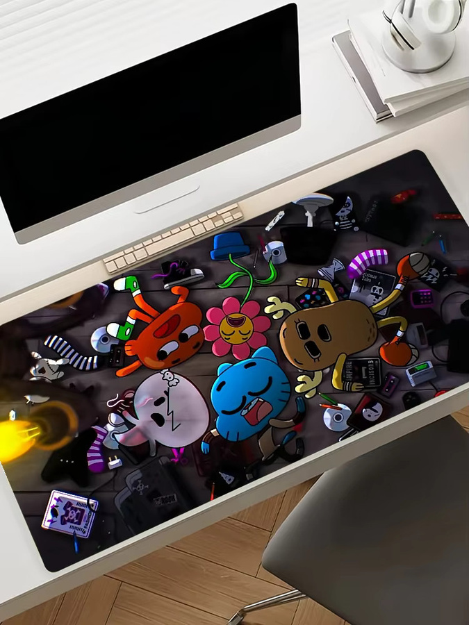 Cartoon W-World Of G-Gumballs Mauspad rutschfeste Schreibtischunterlage aus Gummi in Multicolour für PC und Laptop - Bild 7