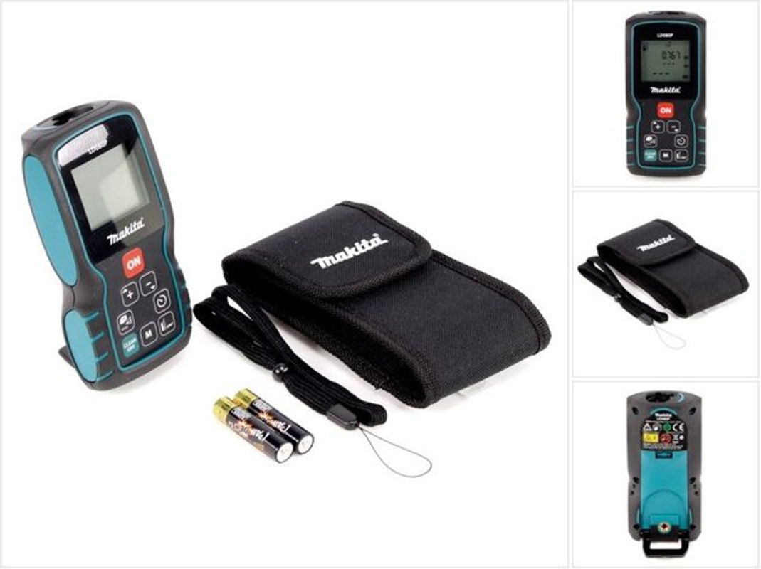 Makita Laser-Entfernungsmesser LD080P in Blau mit 80m Reichweite - Bild 2