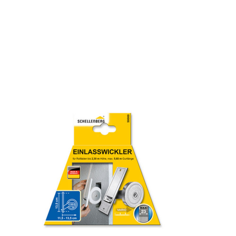 Schellenberg Einlasswickler Maxi silberfarben aus Edelstahl - Bild 3