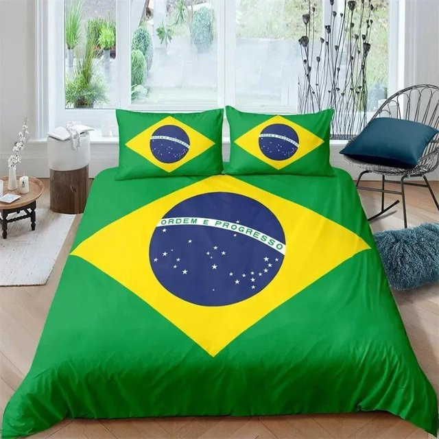 Bettwäscheset mit Nationalflagge Design von JMG Household Supplies, Mikrofaser, Mehrfarbig, 2-teilig - Bild 1