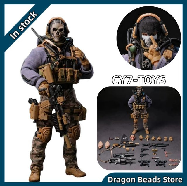 CY7-TOYS Call of Duty Death Ghost, Soldatenpuppe, 6-Zoll, 1:12, beweglich - Bild 1