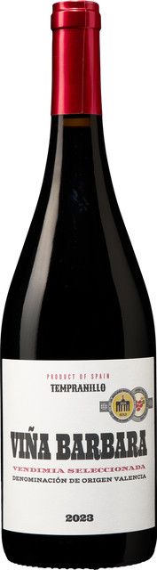 Viña Barbara Tempranillo Rotwein Valencia, 0,75 l - Bild 1