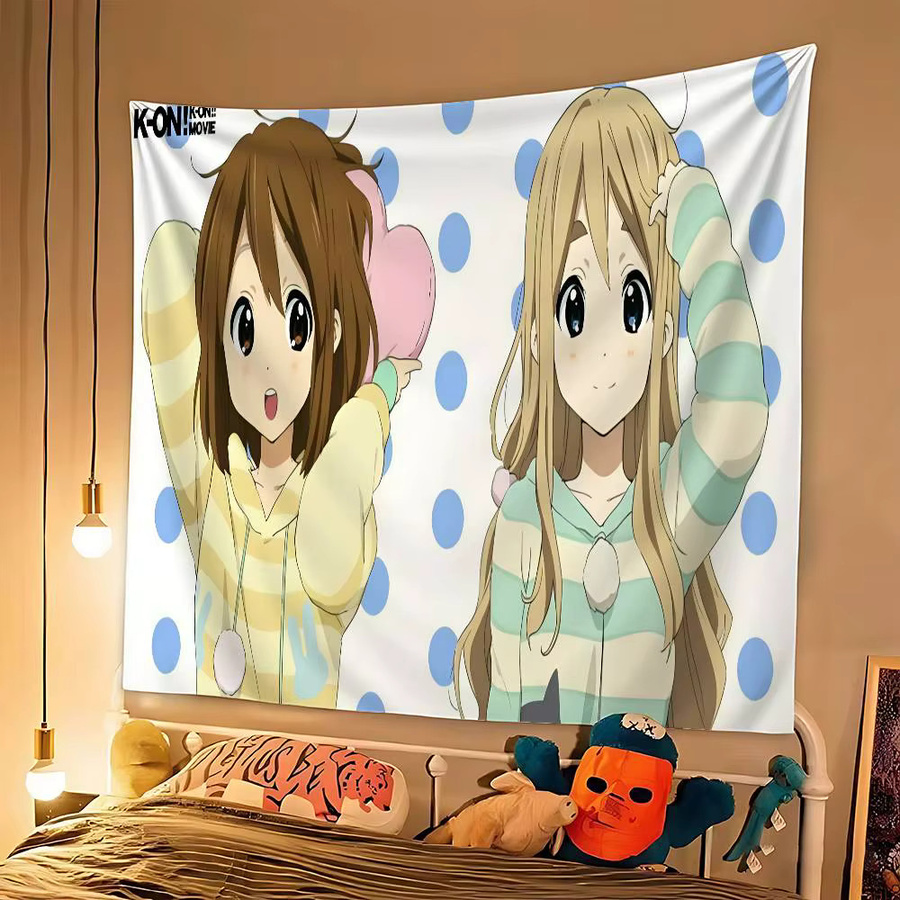 K-K-ON Wandteppich mit Fotodruck im Portrait-Stil, Mehrfarbig, Rechteckig - Bild 3