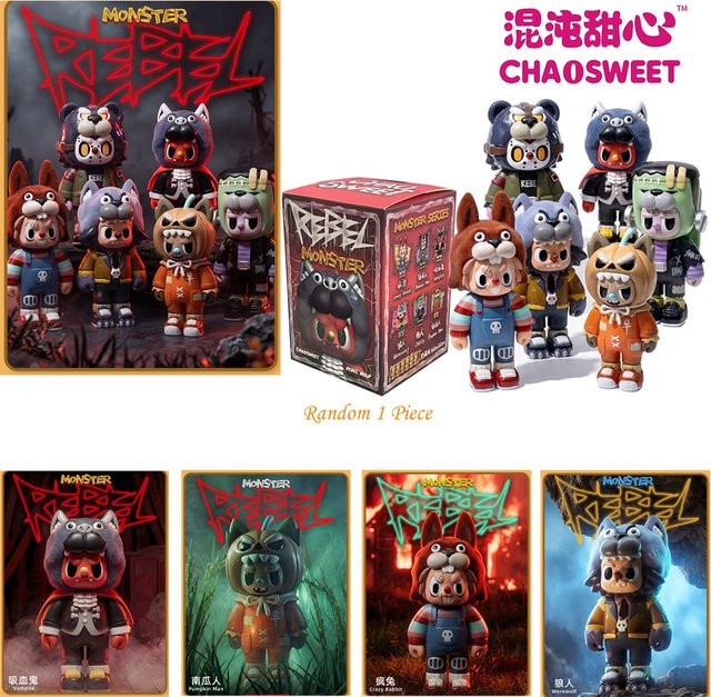 Chao Sweet Rebel Bear Monster, Blind Box Figur, Einzelfigur - Bild 1