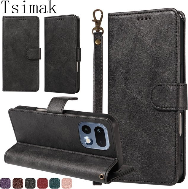 Realme Brieftaschen-Handyhülle aus Leder mit RFID-Blockierung und Anti-Diebstahl-Funktion in Braun - Bild 1