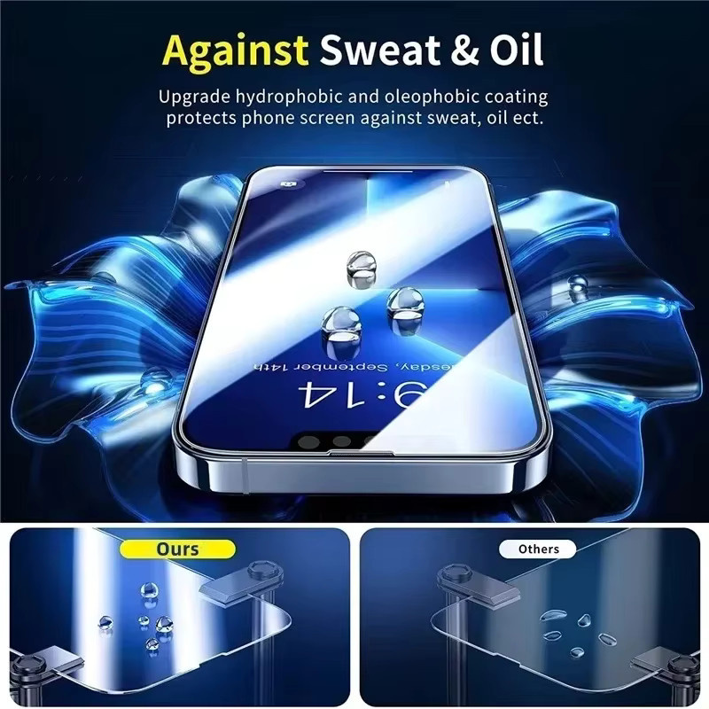 Panzerglas Displayschutzfolie für Apple iPhone 14 13 12 11 16 15 Pro Max und weitere Modelle, transparent - Bild 5