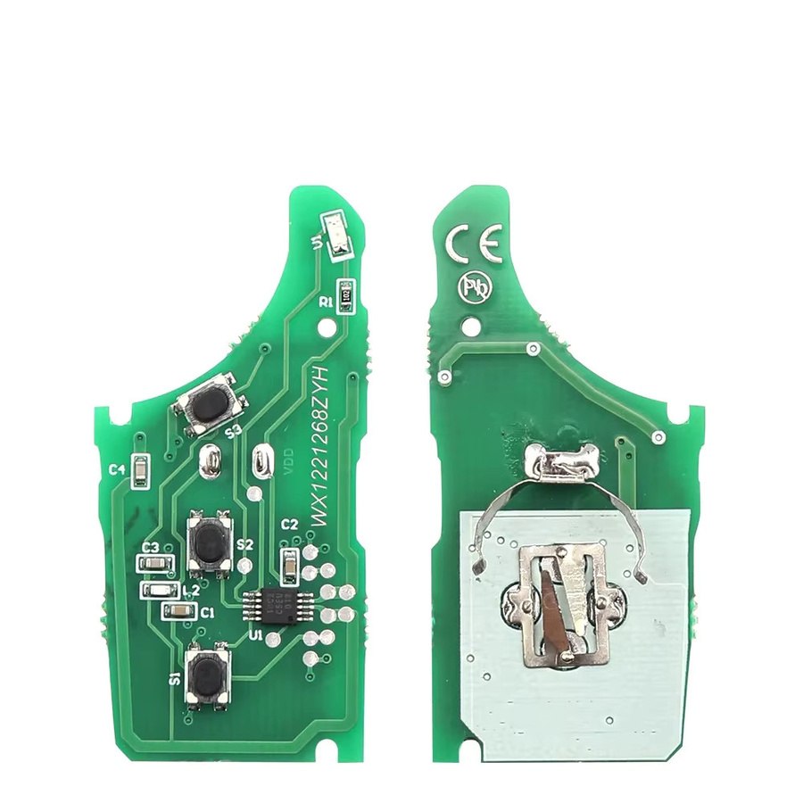 Keyyou Flip Fernbedienung Schlüssel mit 433MHz ID46 Chip für Hyundai i30, ix35 und Kia Rio, Samen, Sportage, Picanto, 3 Tasten, Schwarz - Bild 3