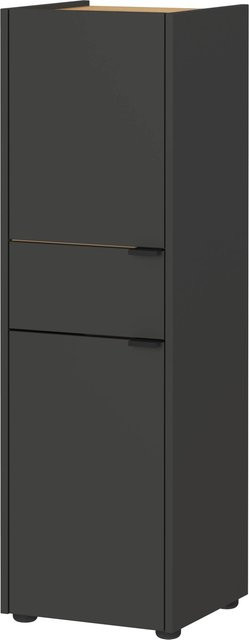 Germania Schrank Forano 4498 Graphit Eiche-Navarra-Nachbildung, B/H/T: 34 x 111 x 34 cm - Bild 1