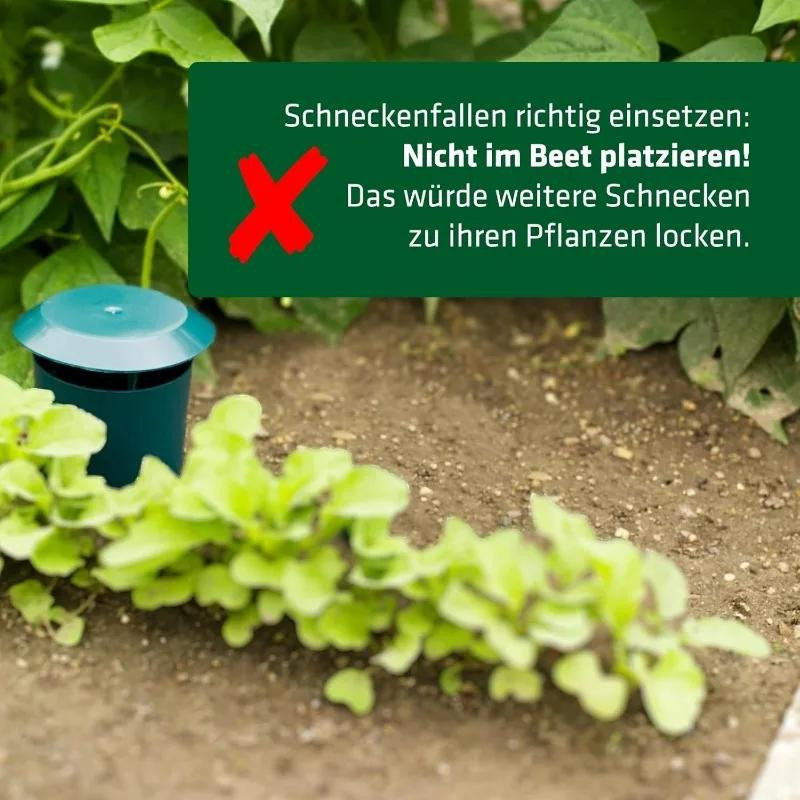 Gintrap Schneckenfalle Set zur umweltfreundlichen Schädlingsbekämpfung für Garten, Haushalt und Bauernhof, 3 Stück - Bild 6