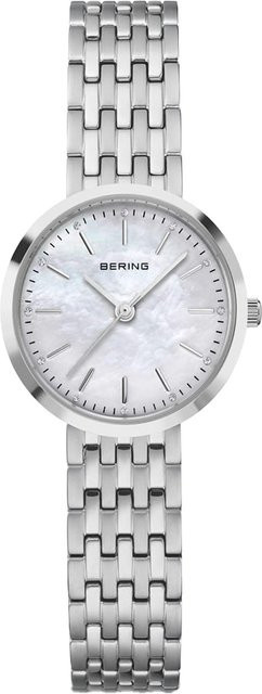 Bering Damenuhr, Quarz, Edelstahl, Silber, 26 mm, 5 ATM - Bild 1